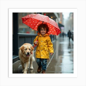 Flux Dev A Young Boy With Bright Brown Eyes Messy Curly Brown 1 Art Print