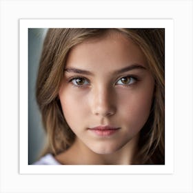 Close Up Portrait, Young Girl1 Art Print