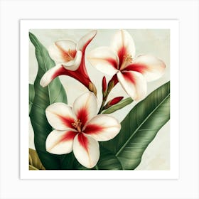 Hawaiian Flowers 1 Art Print