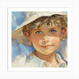 Boy In A Hat Art Print