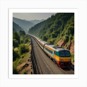 Default Create Unique Design Of Railway 0 Art Print