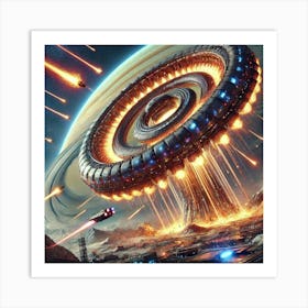 Orbital Ring Accelerator 1024x1024 Art Print