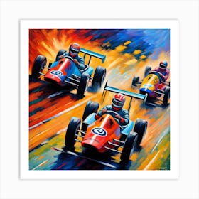 Race Cars Art Print