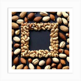 Frame Of Nuts 9 Art Print