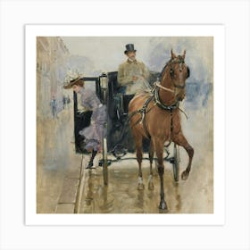 Horse Drawn Carriage 1 Art Print