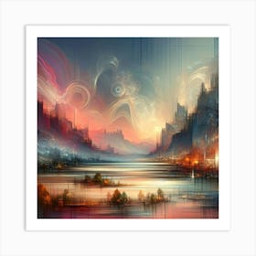 Abstract Horizons 35 Art Print