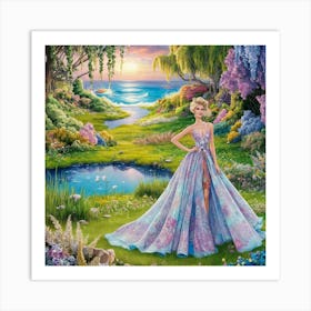 A Breathtaking Illustration Of A Serene Seaside Me I Zffsqpqraw5aevly Drw Blgs3rvdsxymgipjuevbug Art Print