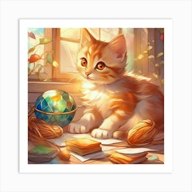 Kitty Cat 5 Art Print