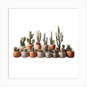 Cactus Collection Art Print