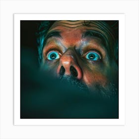 Man With Blue Eyes Art Print