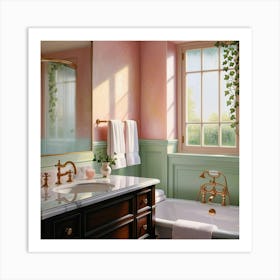 Victorian Bathroom Art Print