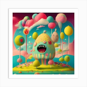 Candy Land party Art Print