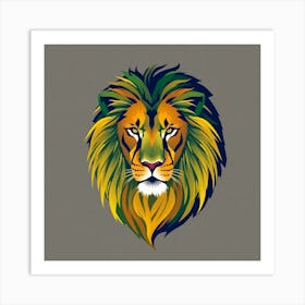 Lion Head 12 Art Print