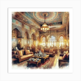 Turkish Living Room Art Print