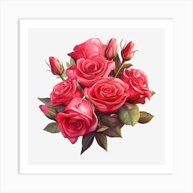 Bouquet Of Roses 6 Art Print