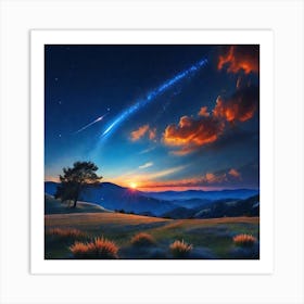 Sky At Night Art Print