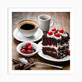 Coffee And Cake Art Print