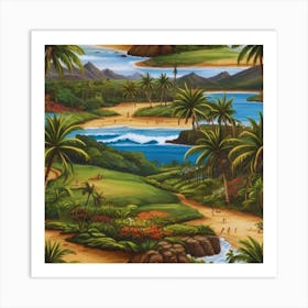 Hawaiian Beach 13 Art Print