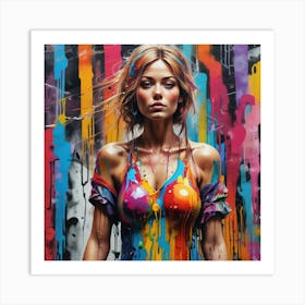 Graffiti Girl 5 Art Print