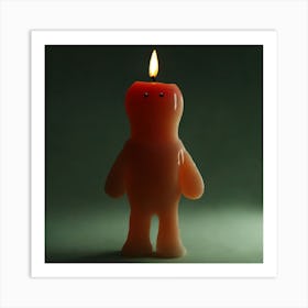 Candle man Art Print