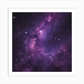 Purple Nebula 3 Art Print