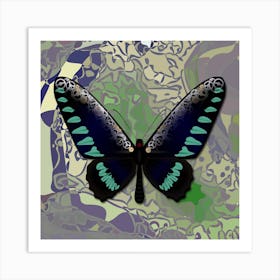 Mechanical Butterfly The Palawan Birdwing Techno Trogonoptera Trojana Art Print