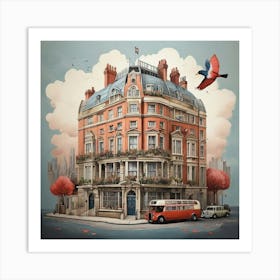 London Hotel Art Print