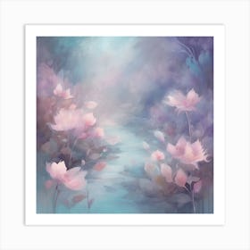 Lotus Flowers Art Print