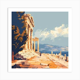 A Ephesus In Turkey Lofi Illustration 1720349754 3 Art Print