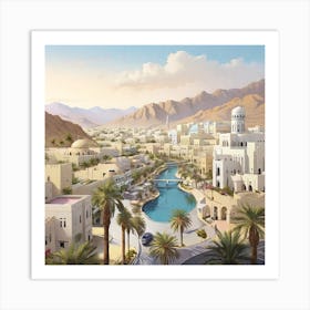 Oman City 2 Art Print