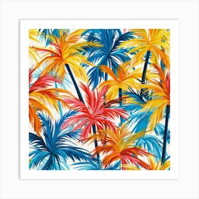 Tropical Palm Trees 1 Art Print