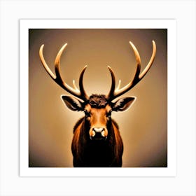 Deer Head 13 Art Print