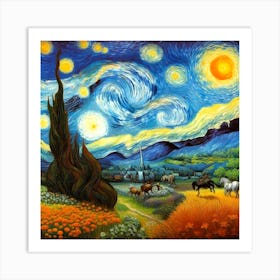 Starry Night 5 Art Print