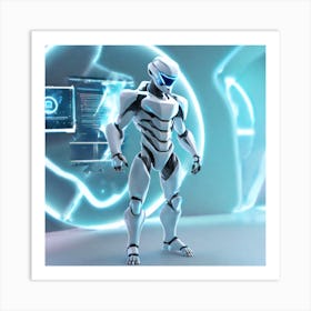 Futuristic Robot 8 Art Print