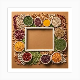 Frame Of Beans 6 Art Print