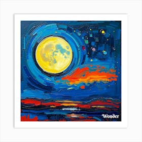 Moon In The Sky 1 Art Print