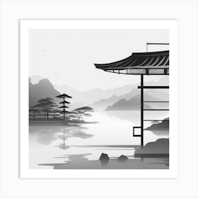 Japanese Pagoda Art Print