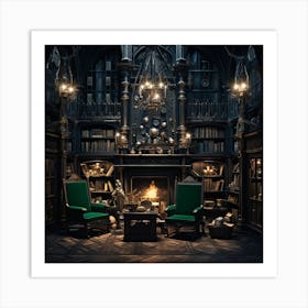 Library 4 Art Print