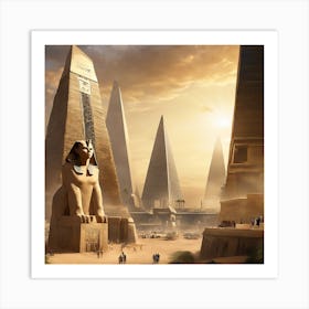 Egyptian City 2 Art Print