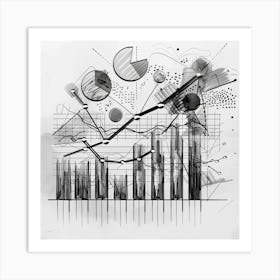 Graphs And Charts 2 Art Print