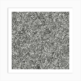 Black And White Paisley Art Print