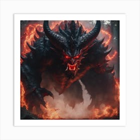 Demon In The Forest Art Print