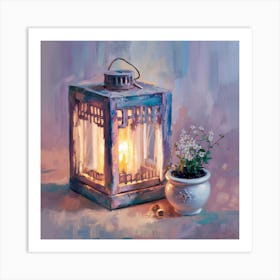 Candlelit Lantern 2 Art Print