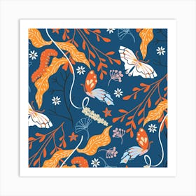 Abstract critters Art Print