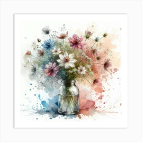 Flowers In A Vase 2 Art Print