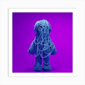 Thread man Art Print