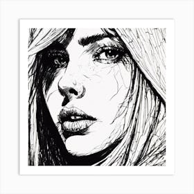 Portrait Of A Girl 1 Art Print