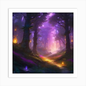 Forest Path Art Print