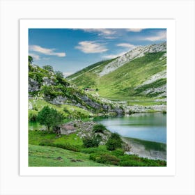 Lake In The Mountains 1 Art Print