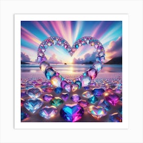 Heart Of Diamonds 1 Art Print